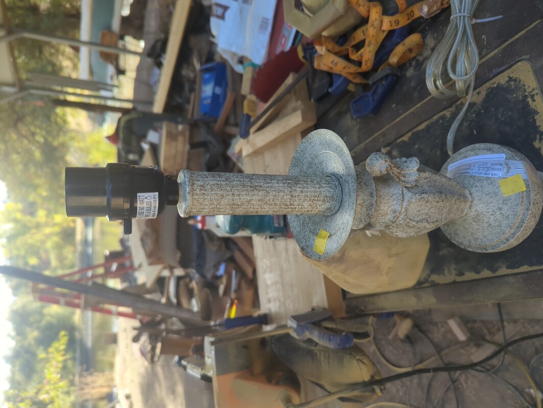 A crappy broken lamp from the thrift store